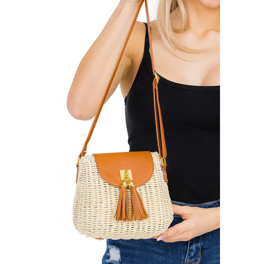Hand Painted Hydrangea Straw Bags