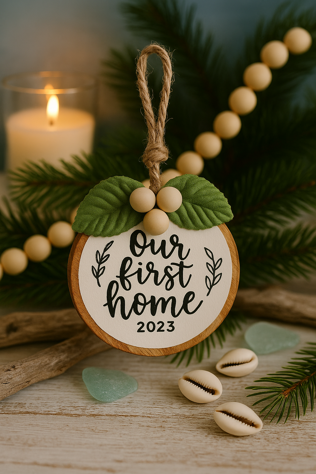 Holiday Collection - Wood Slice Ornament