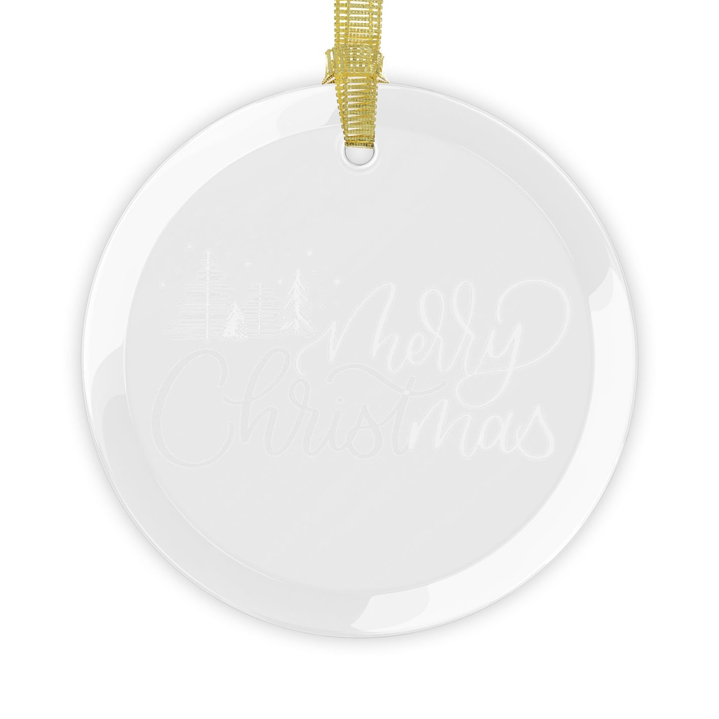 Holiday Collection - Merry Christmas Glass Ornament