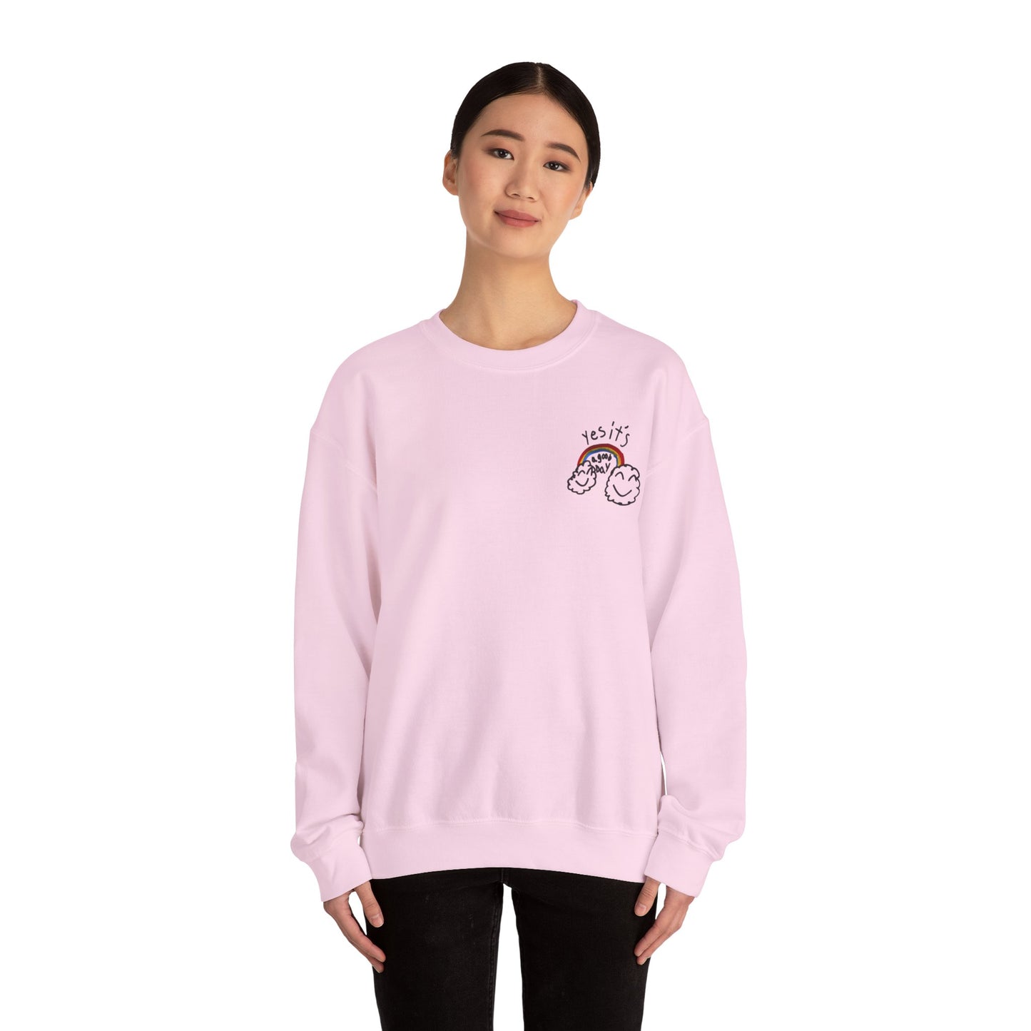 Yes It's A Good Day Unisex Heavy Blend™ Crewneck Sweatshirt