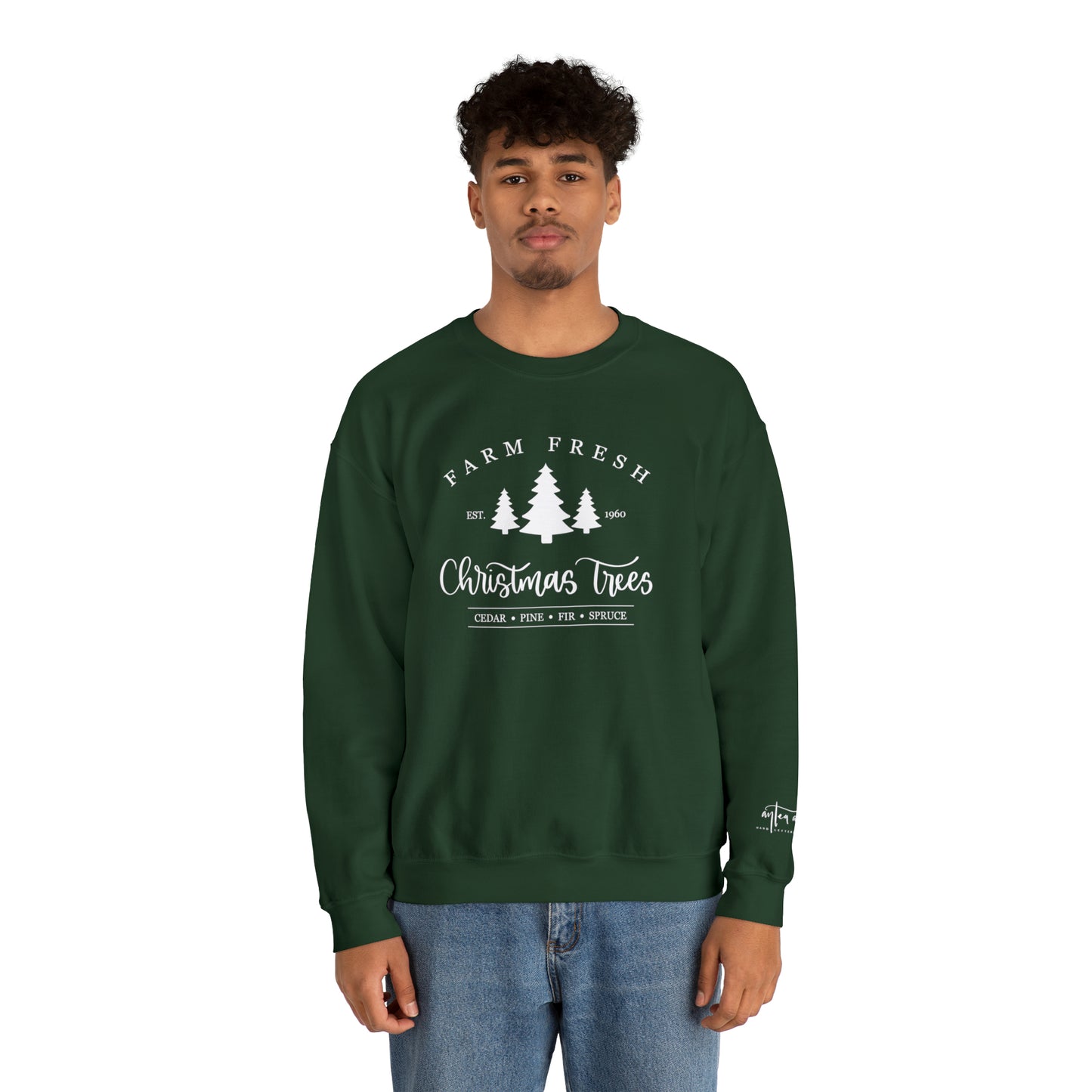 Farm Fresh Trees Crewneck Sweatshirt