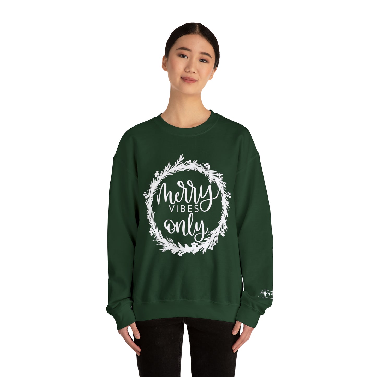 Merry Vibes Only Crewneck Sweatshirt