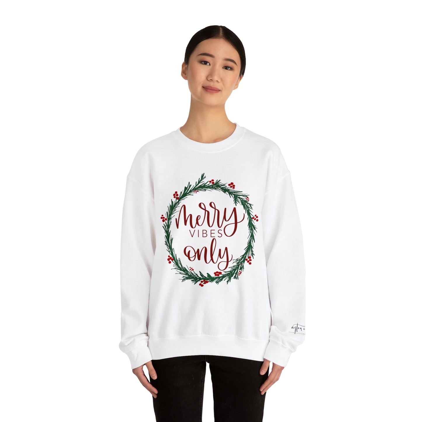 Merry Vibes Only Crewneck Sweatshirt