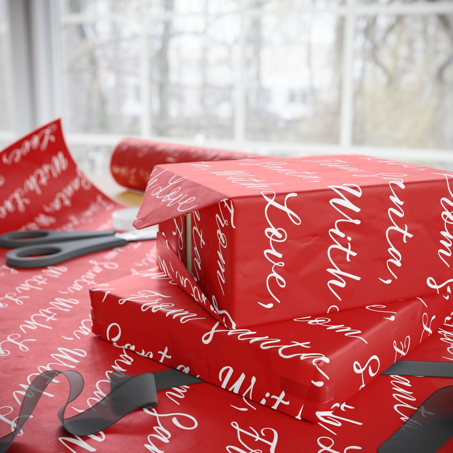 Holiday Collection - Wrapping Paper Santa