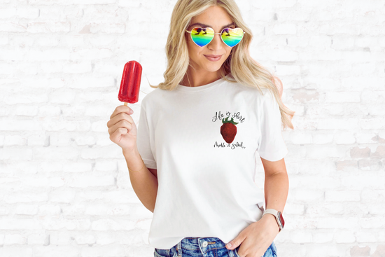 Load image into Gallery viewer, Life Is Short Make It Sweet Cotton Tee
