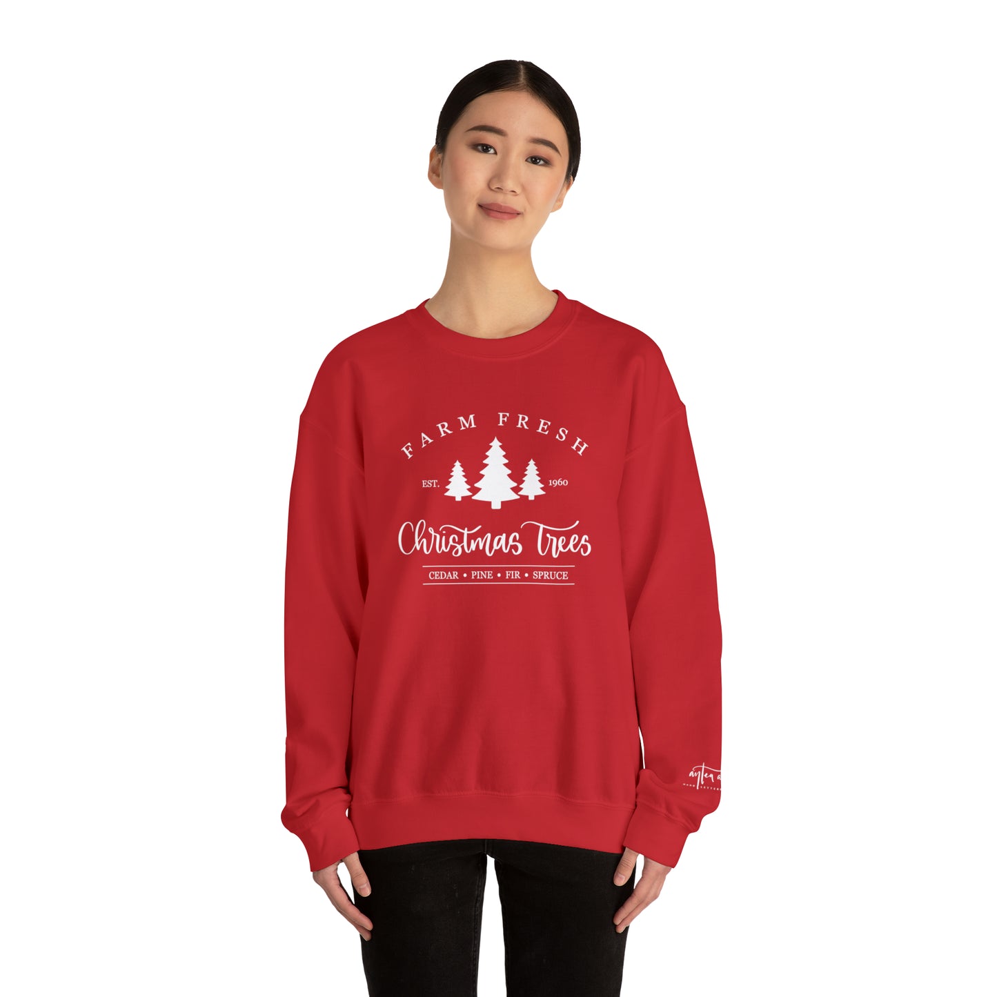Farm Fresh Trees Crewneck Sweatshirt