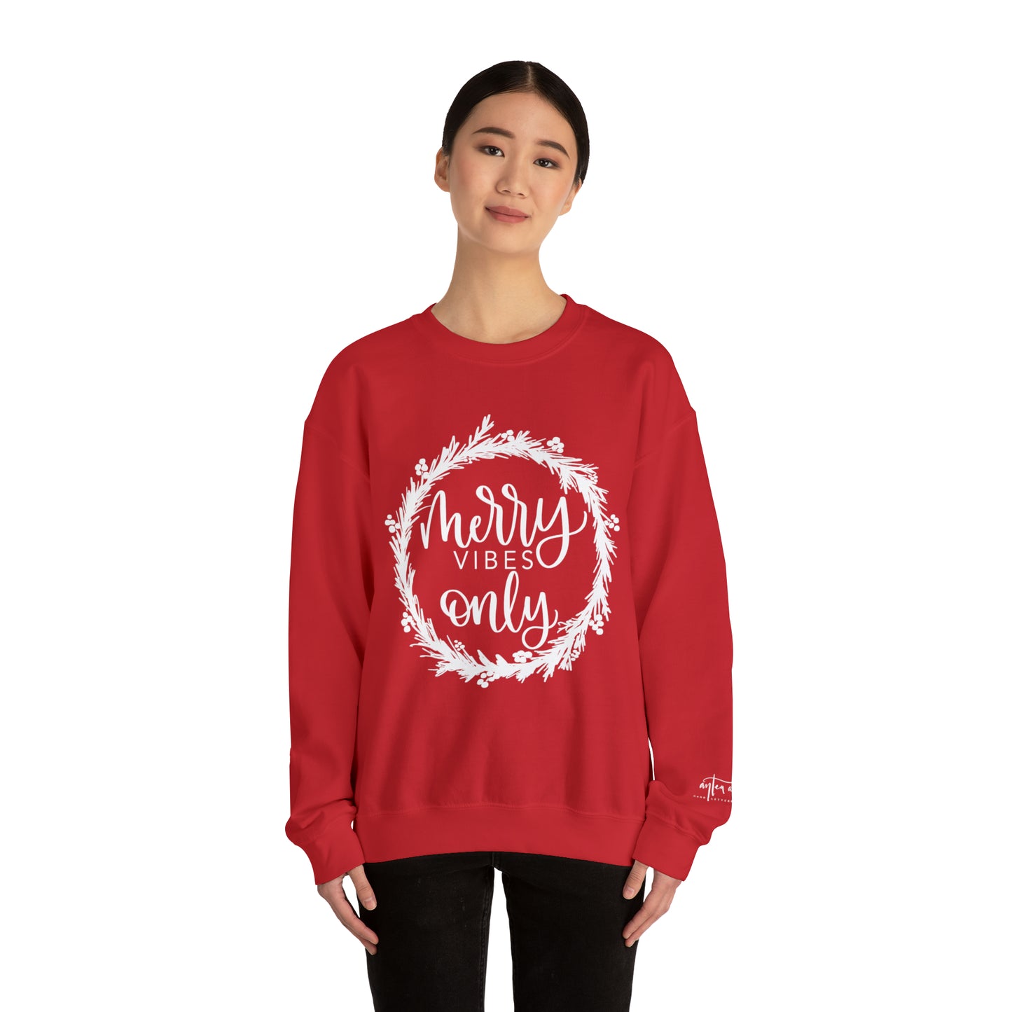 Merry Vibes Only Crewneck Sweatshirt