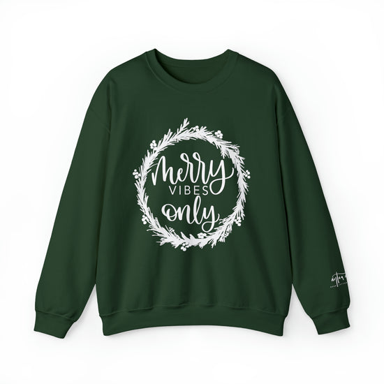 Merry Vibes Only Crewneck Sweatshirt