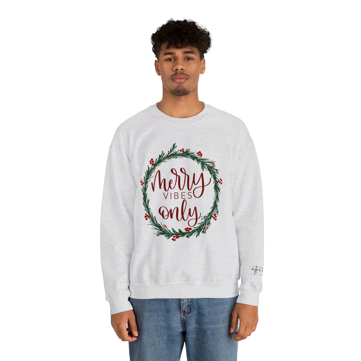 Merry Vibes Only Crewneck Sweatshirt