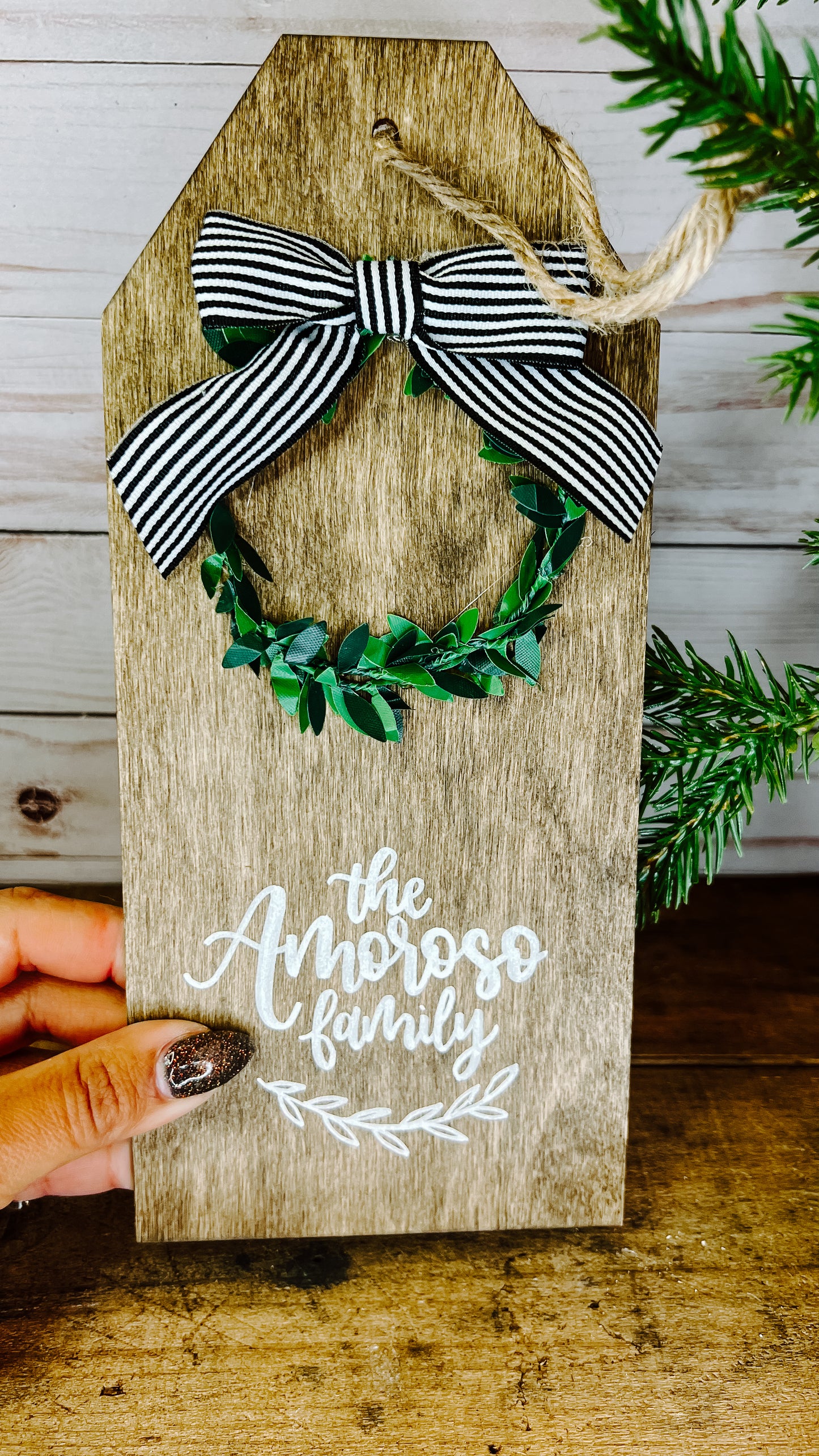 Holiday Collection - Oversized Wood Tag