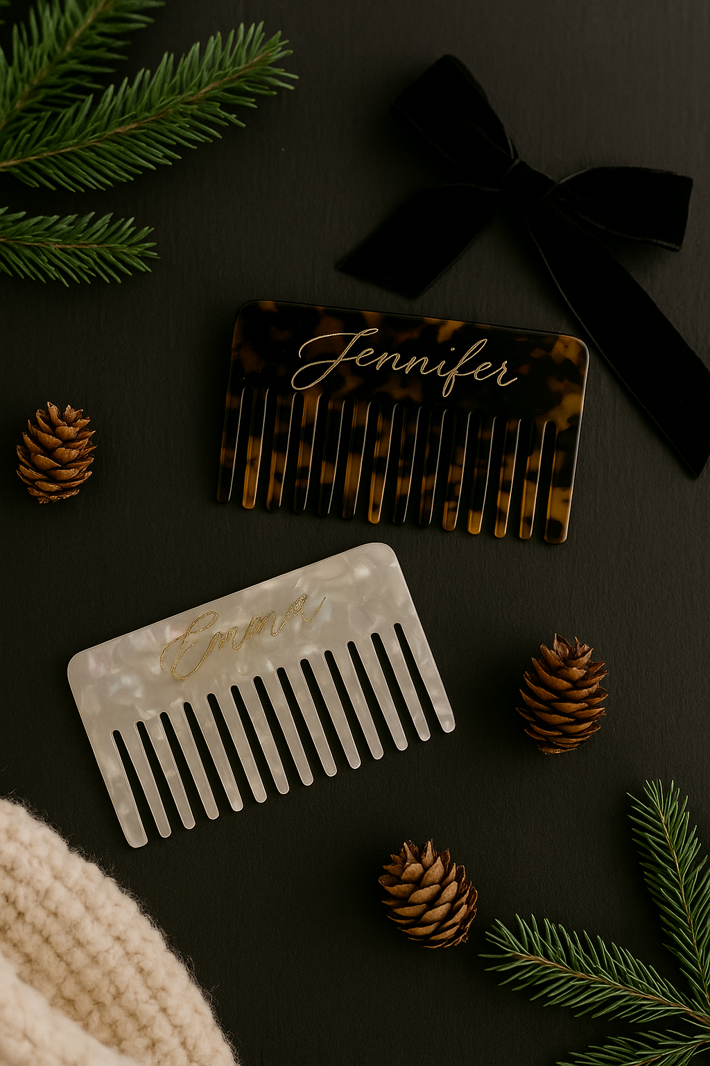 Hand Engraved Hair Comb