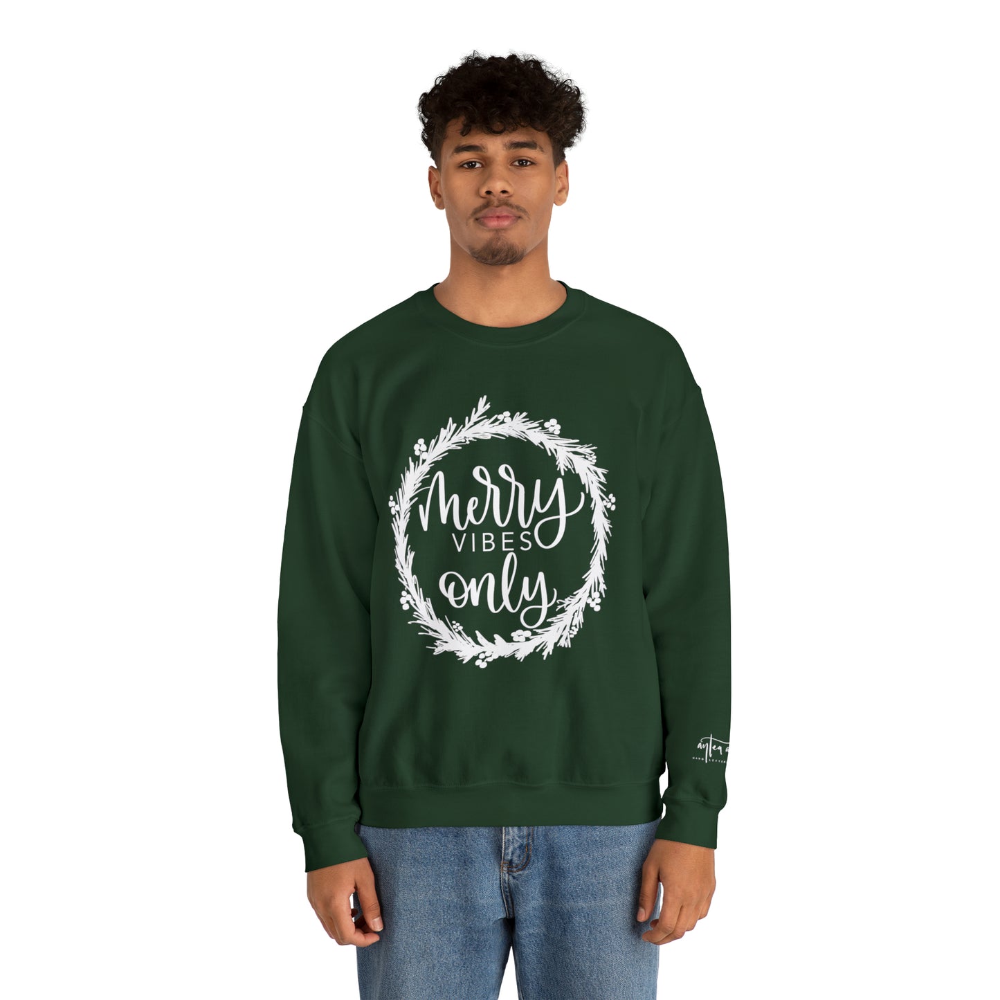 Merry Vibes Only Crewneck Sweatshirt