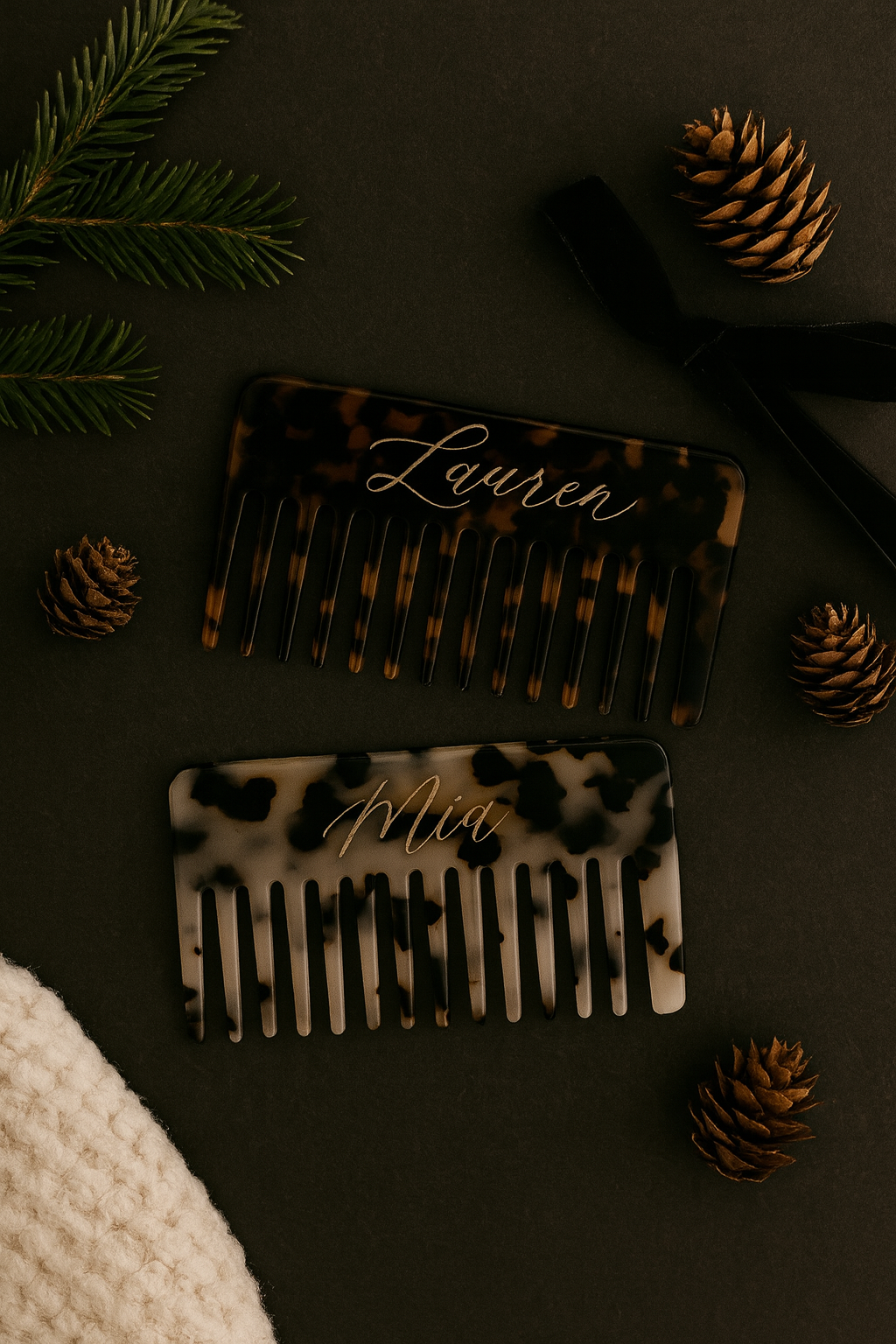 Hand Engraved Hair Comb