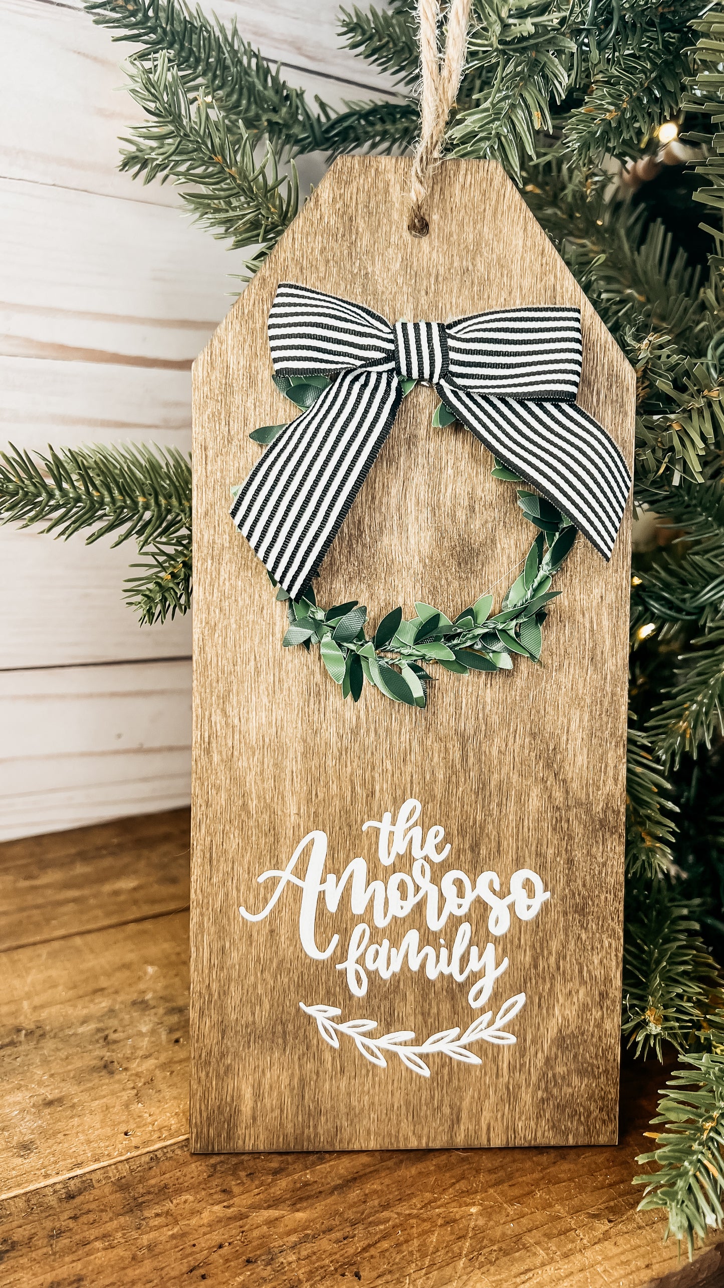 Holiday Collection - Oversized Wood Tag