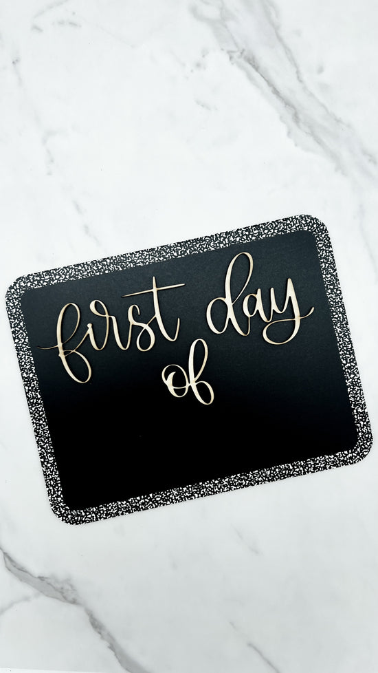 Load image into Gallery viewer, First Day of School Chalkboard Sign

