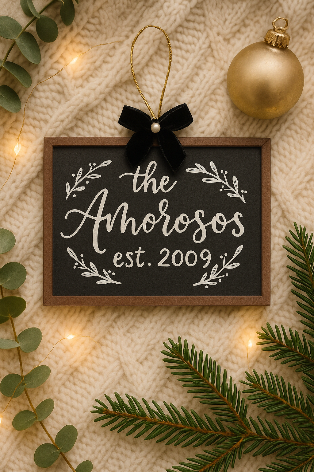 Holiday Collection - Chalkboard Ornament