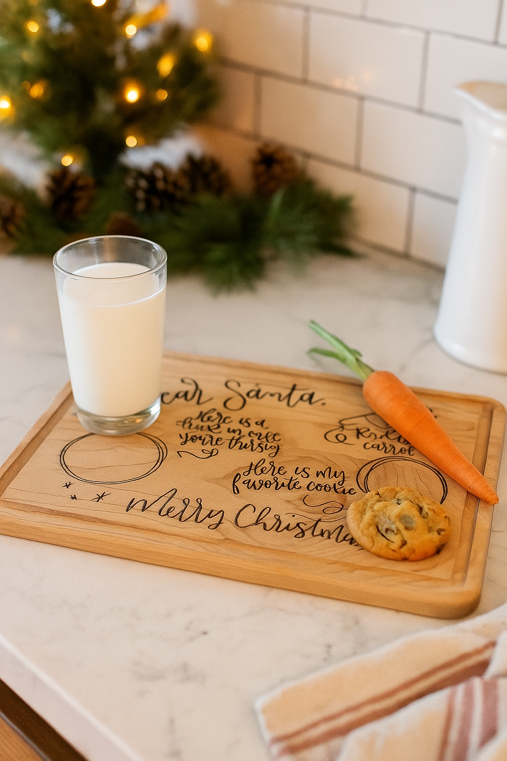 Holiday Collection - Santa Wooden Board