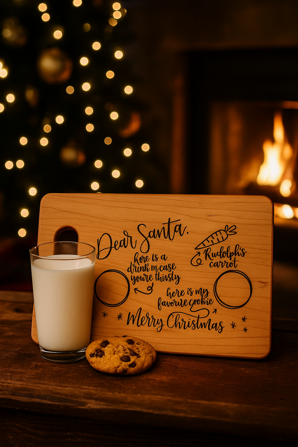 Holiday Collection - Santa Wooden Board