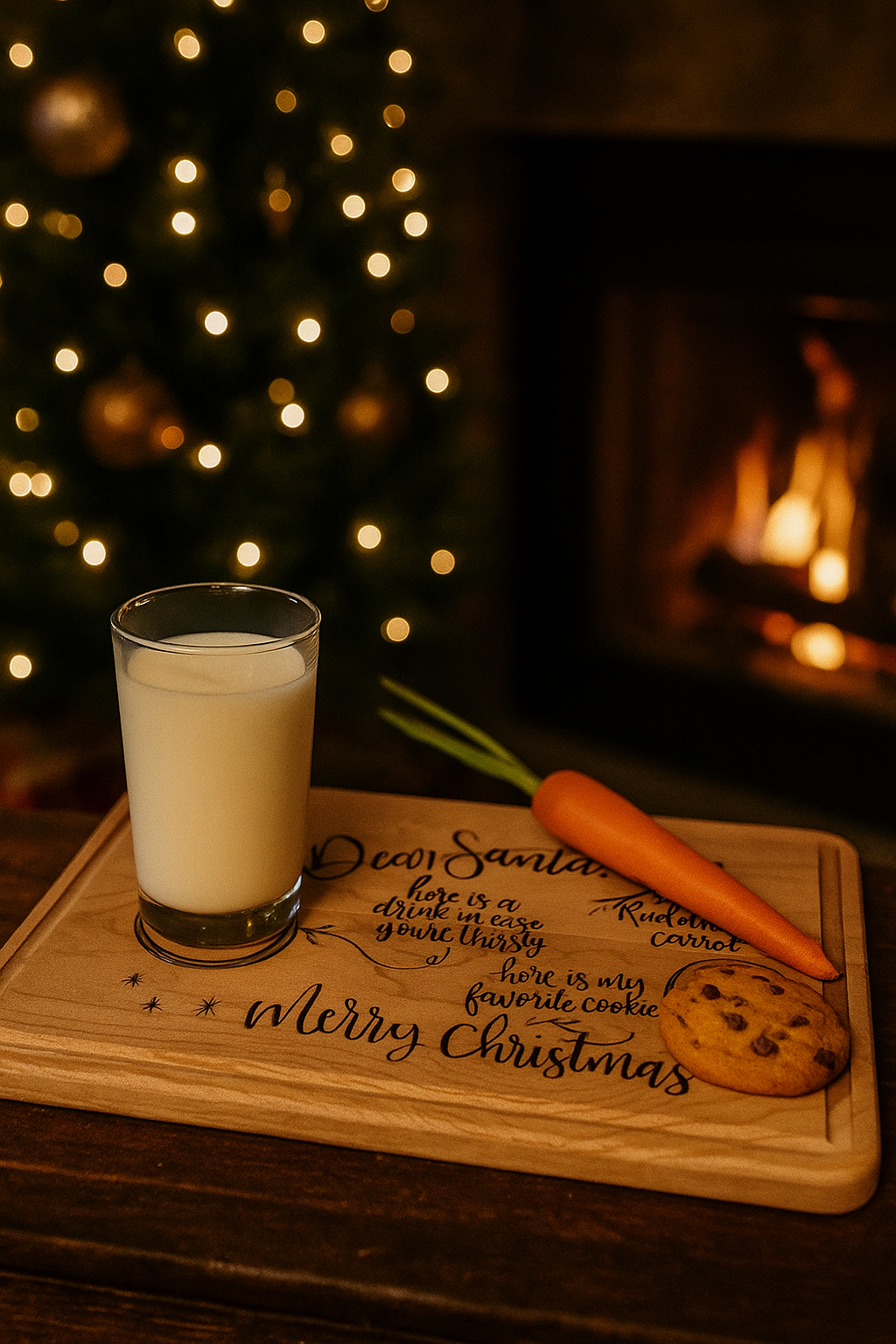 Holiday Collection - Santa Wooden Board