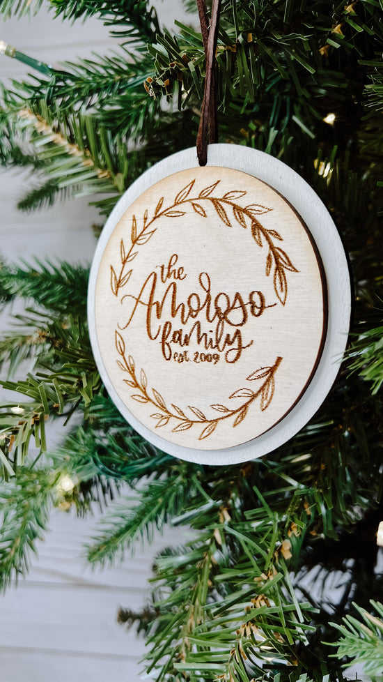 Last Name/Family Vine Ornament