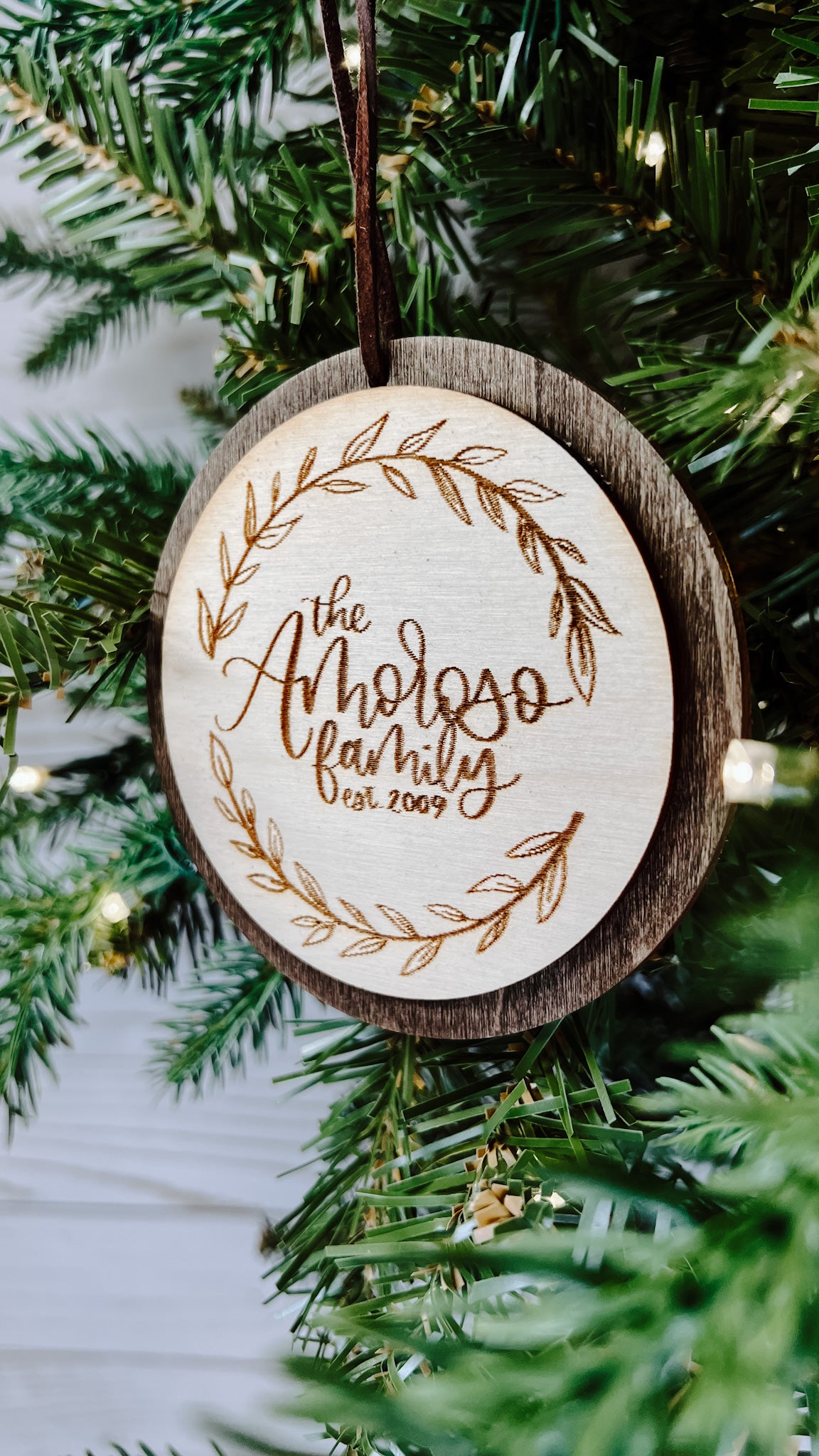 Last Name/Family Vine Ornament