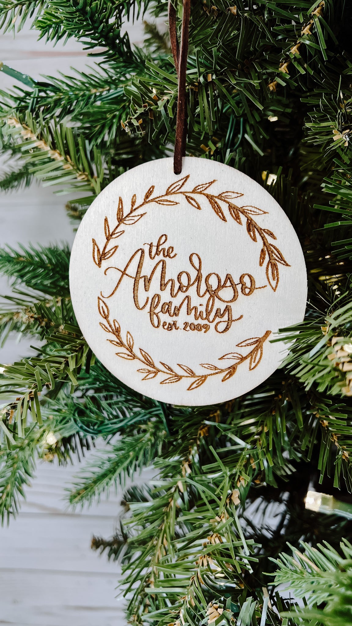 Last Name/Family Vine Ornament