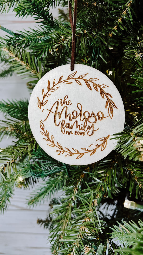 Last Name/Family Vine Ornament