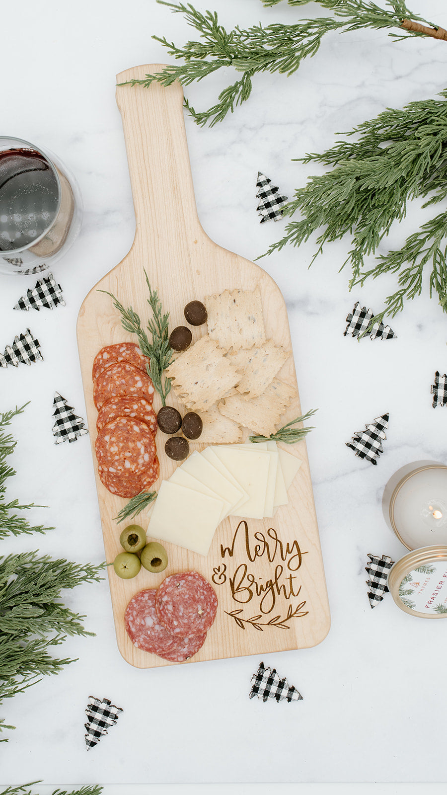 Holiday Collection - Cutting Board Merry + Bright