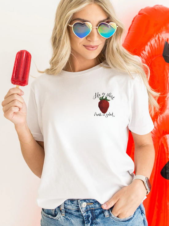 Life Is Short Make It Sweet Cotton Tee