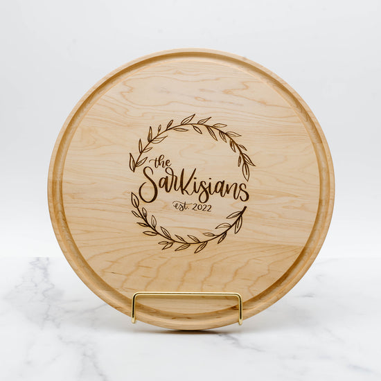 Round Wood Cutting Board