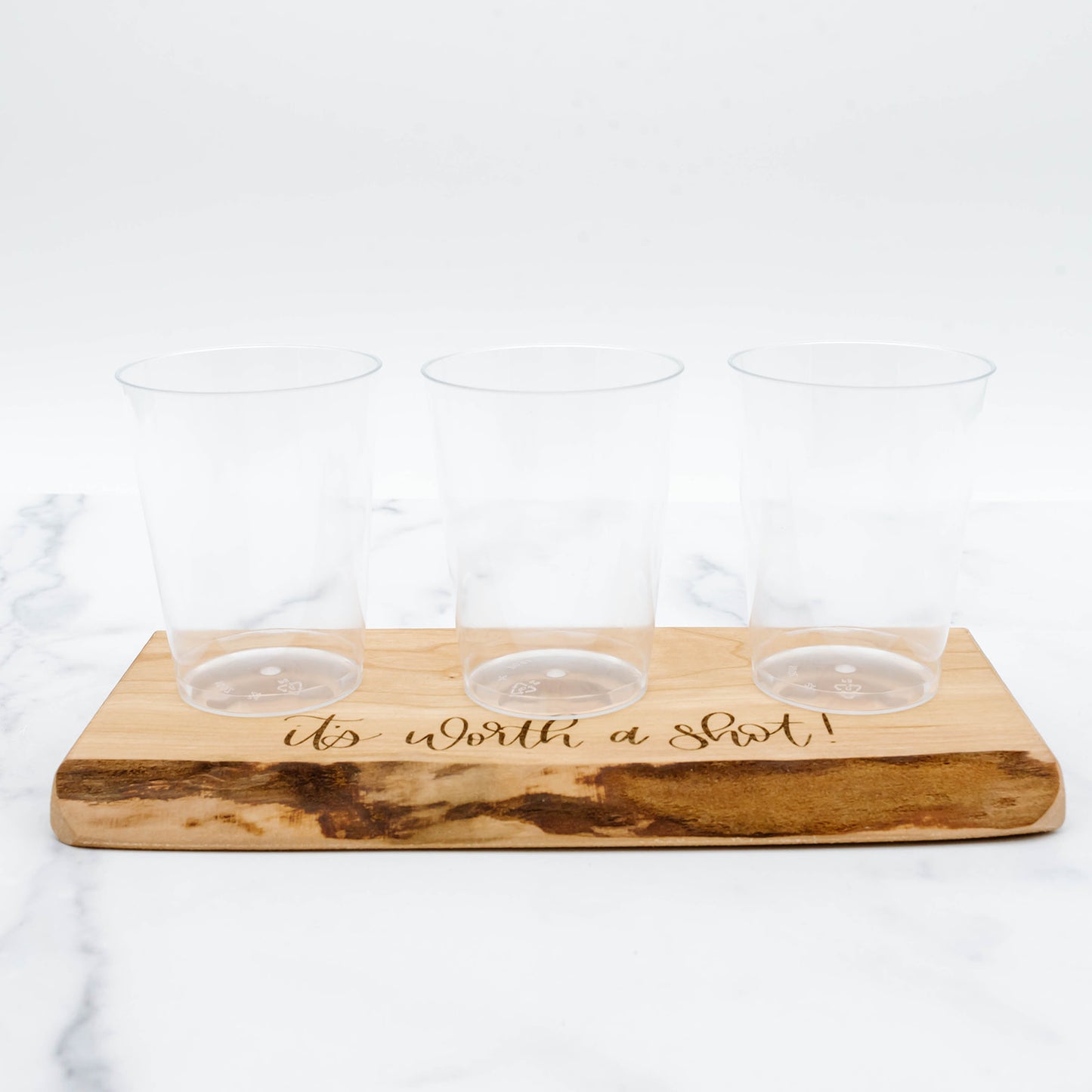 Live Edge Wood Flight Board