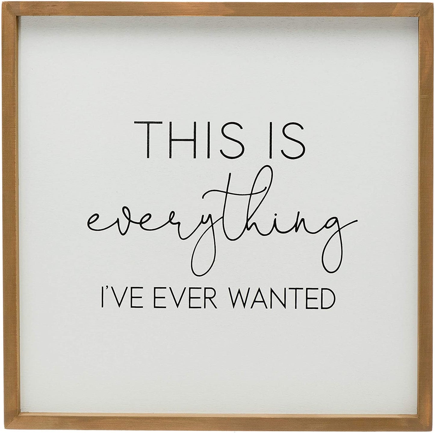 This is Everything Wood Framed Wall Decor