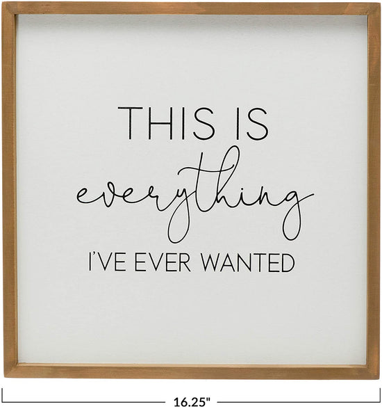 This is Everything Wood Framed Wall Decor