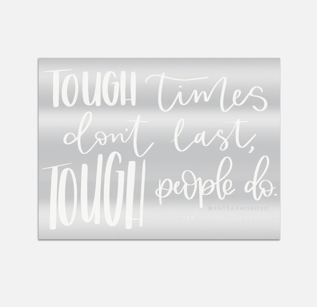 Lettering For Love Project Window Clings