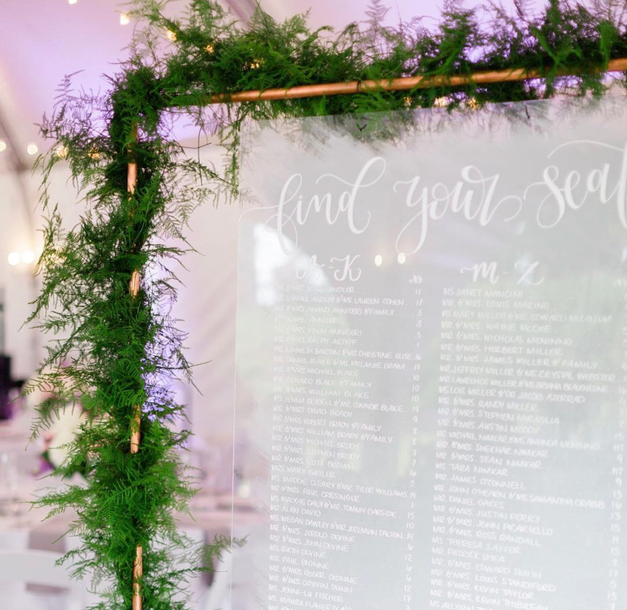 Wedding & Event Hand Lettering Service