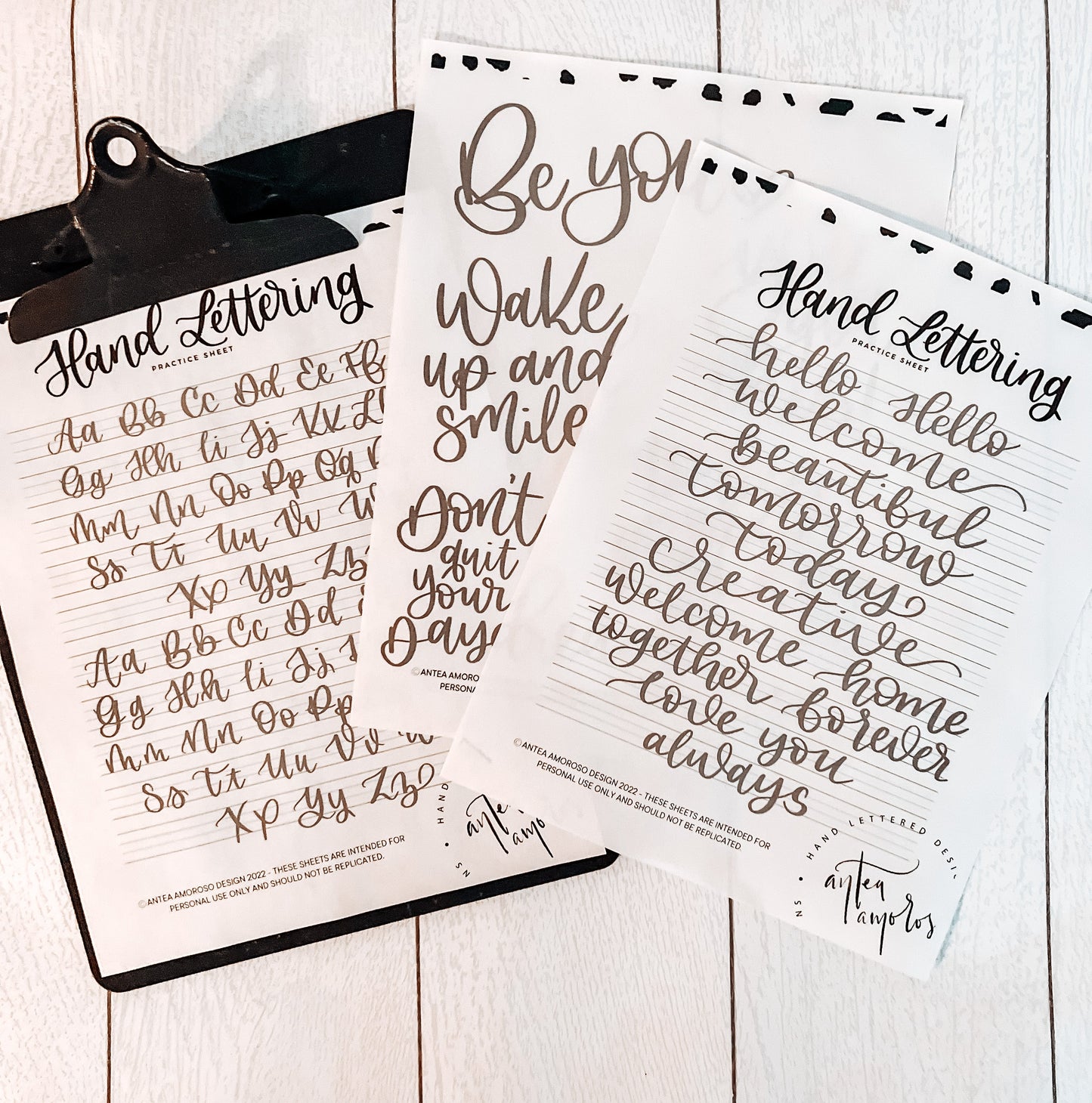 Antea's Hand Lettering Digital Download