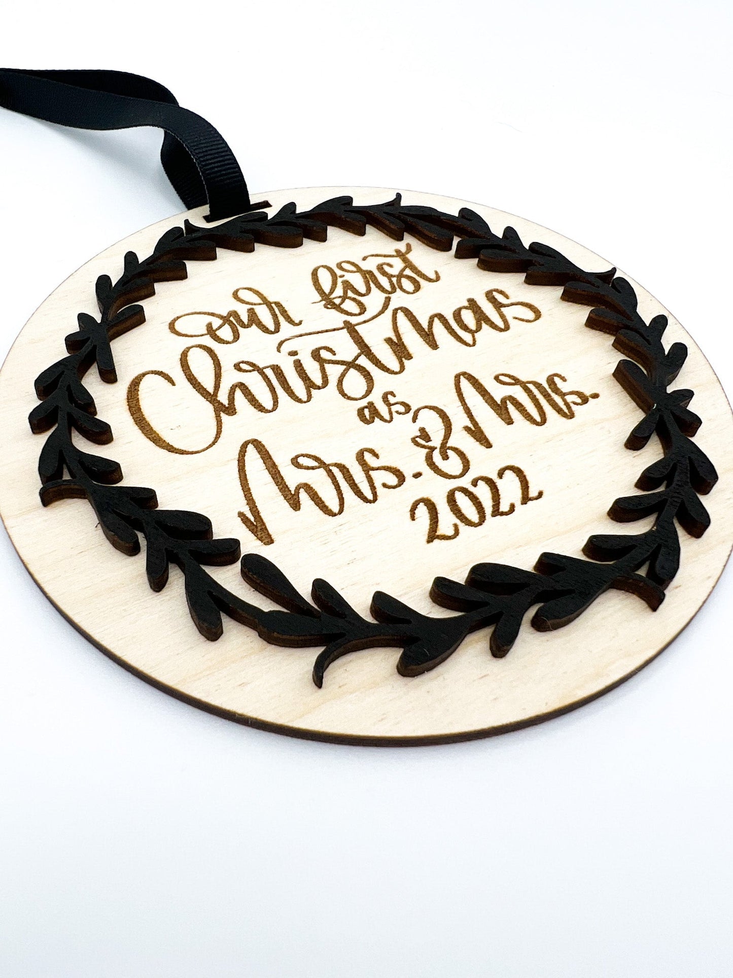 Our First Christmas Married/Engaged Ornament