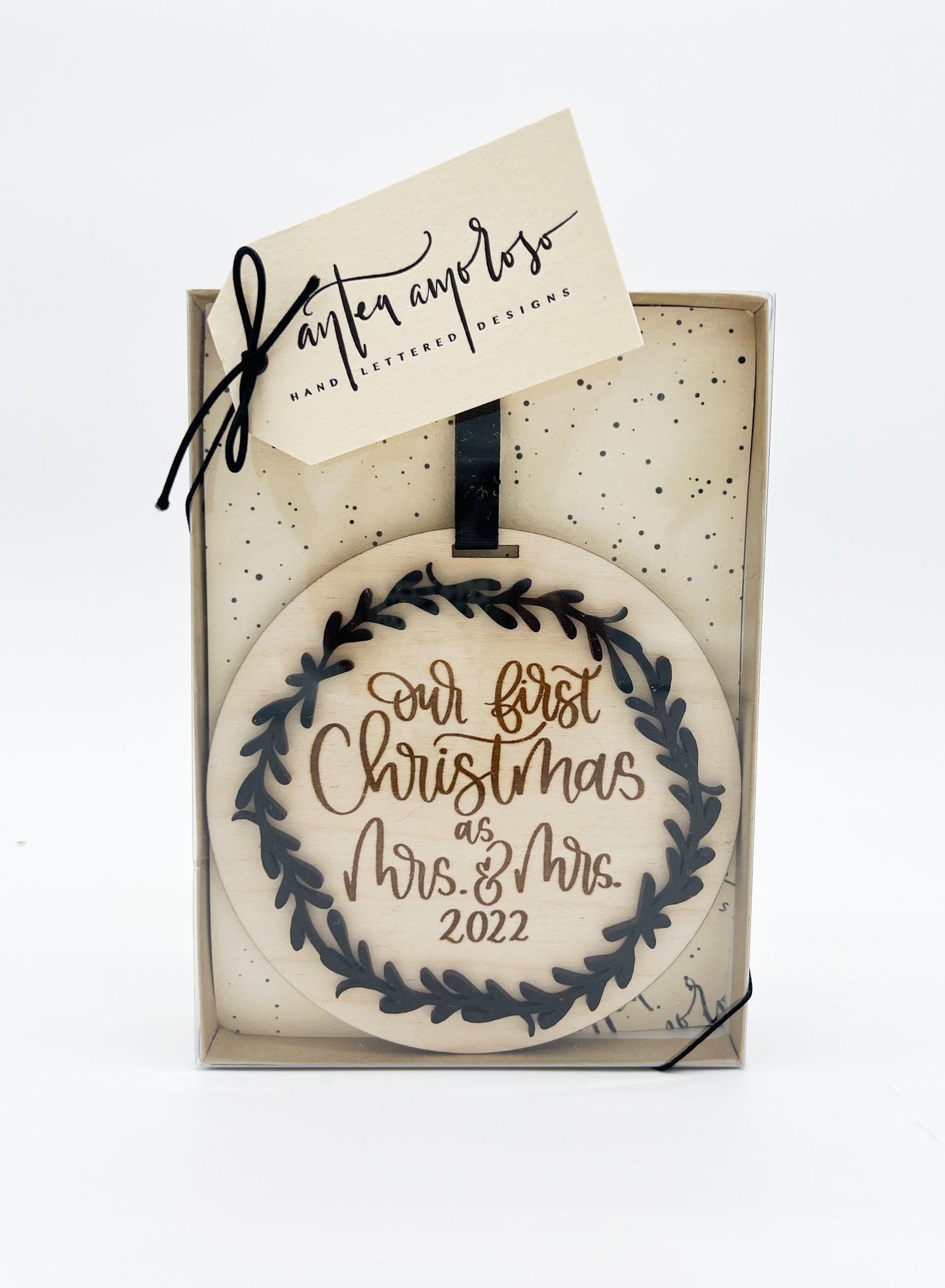 Our First Christmas Married/Engaged Ornament