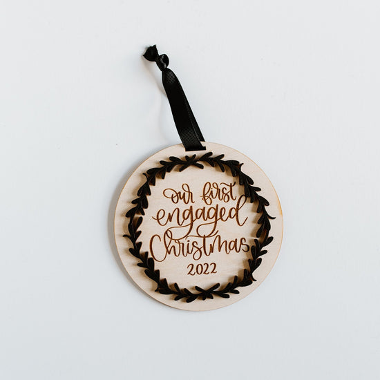 Our First Christmas Married/Engaged Ornament