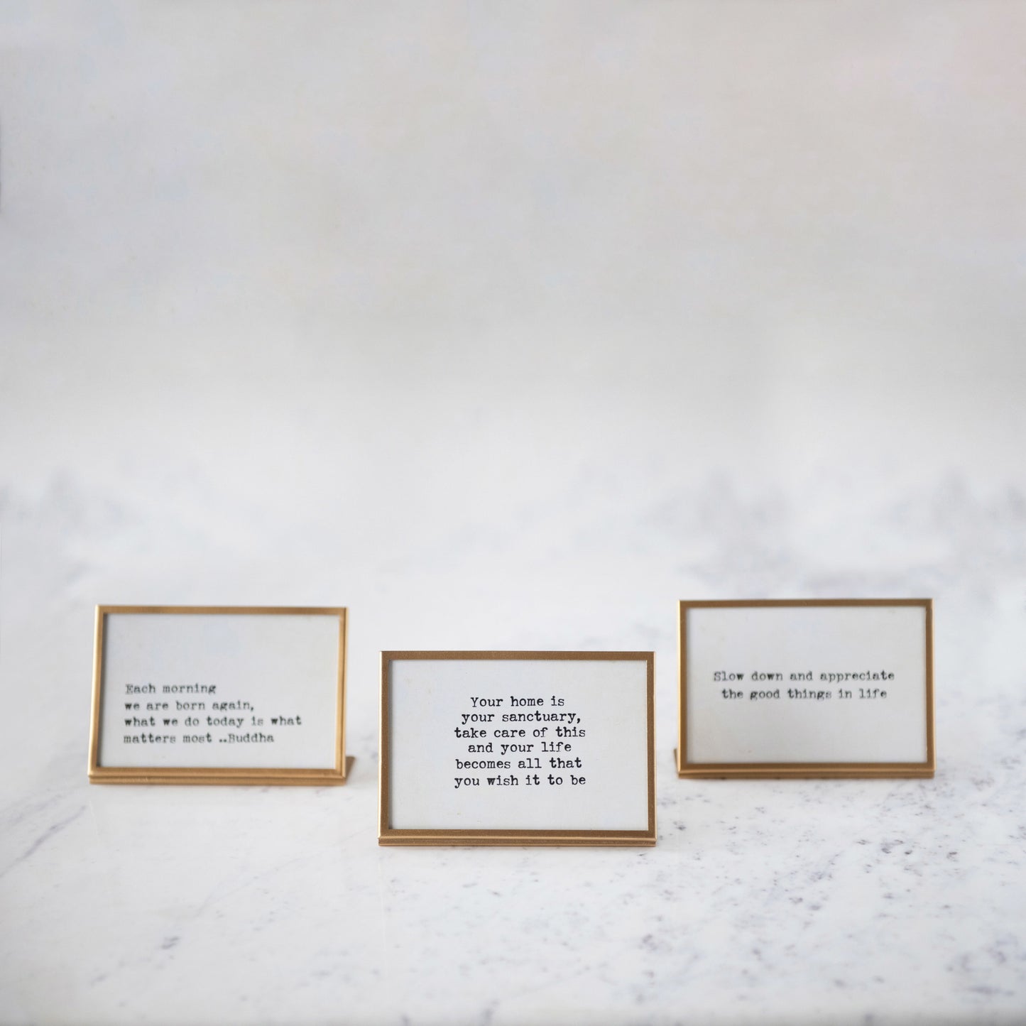 Gold Metal Easel Signs