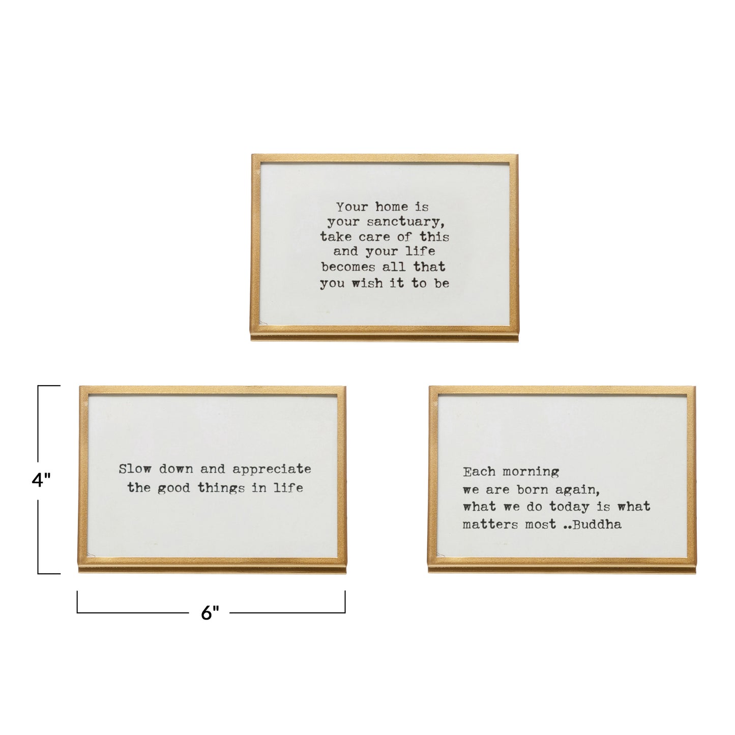 Gold Metal Easel Signs