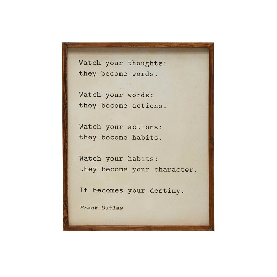 Your Destiny Wood Framed Wall Decor