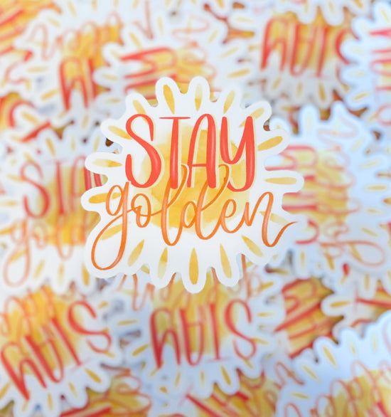 Load image into Gallery viewer, Vinyl Sticker - Stay Golden
